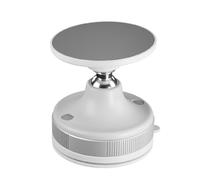 Koolenry Vacuum Suction Cup for Car Phone Holder 360° Rotation Strong Magnetic Bracket Smartphone Stand for Car White