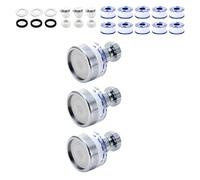 Koolenry Water Purifier Faucet, Sink Water Filter Faucet 3set Universal 360° Rotating Kitchen Faucet, Bathroom Faucet Filter