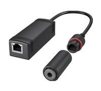 Koolenry Waterproof Gigabit 48V to 24V PoE Converter IEEE802.3 Af/At,100/1000Mbps PoE to 24V Adapter Waterproof PoE Converter
