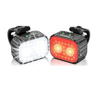 Koolenry Waterproof Rechargeable Bicycle Light for Night Riding, Front and Rear Cycling Safety, Bike Back Tail Light