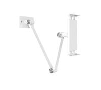 Koolenry White Kitchen Tablet Holder, Wall Mount with Adjustable Arm for Tablets 4.7-12.9 Inches, Foldable Design