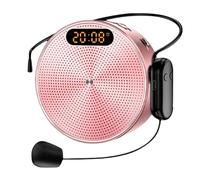 Koolenry Wired/Wireless Clock Speaker Portable Bluetooth Speaker Teacher Tour Guide Dedicated Microphone Speaker