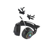 Koolenry Wireless Bluetooth Headphone with Cute Antlers Cat Ear Design RGB Light Gaming Headset Earphone for Gamers for Kids Black