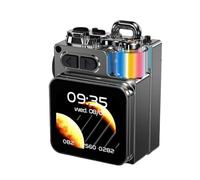 Koolenry Wireless Bluetooth Metal Mechanical Speaker LED Display Screen with RGB Desktop Subwoofer Support Calendar Clock