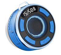 Koolenry Wireless Bluetooth Speaker LED Light Strong Bluetooth Speaker Type-C Charging Cable 1100mAh Bluetooth Speaker Blue