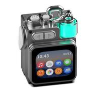 Koolenry Wireless Bluetooth Speaker with LED Screen RGB Metal Mechanical Desktop Subwoofer Built-in Wallpaper Calendar Support