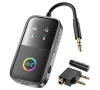 Koolenry Wireless Bluetooth Transmitter Receiver, Wireless Bluetooth Adapter Airplane Bluetooth Adapter Low Latency and HD for Car Home Stereo