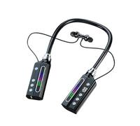 Koolenry Wireless Bluetooth5.3 Anchor Headset Display Voice Control Headset High Sound Quality Neck Style:in-Ear