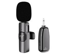 Koolenry Wireless Clip Loudspeaker Microphone Universal Loudspeaker Mini Mic 2.4G 1 to 1 Tour Guide Teaching Little Bee Clip-On