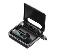 Koolenry Wireless Earphones HiFi Stereo Headsets Bluetooth 5.5 with Collar-Clip Microphone Earbuds Calling Noise Canceling A