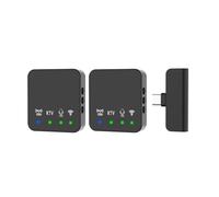 Koolenry Wireless Lavalier Microphone Mini Wireless Lavalier Microphone Audio Video Recording Mini Mic for Android Phone Outdoor Live Broadcast K Song Mic