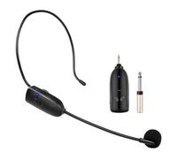 Koolenry Wireless Microphone Headset Transmitter 2 In1 Wireless Microphone Transmitter Wireless Headset and Handheld Noise Reduction Mic for Voice Amplifier
