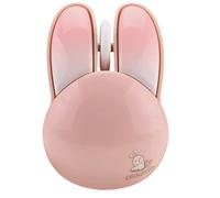 Koolenry Wireless Silent Mouse, Cute Rabbits Design, 2.4 GHz USB Mini Receiver Optical Mouse for Laptop, PC, Computer, Notebook
