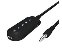 Koolenry Wireless Vocal Remover 3.5mm Aux Bluetooth 5.3 Audio Receiver Adapter Music Splitter for Karaoke Live Broadcast