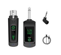 Koolenry XLR Transmitter Receiver 2.4G Wireless Microphone for Dynamic Microphones Wireless System for Guitar Audio Mixer One to One