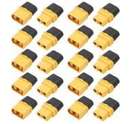 Koolenry XT60H Male and Female Connectors Battery Connection Plug for Remote Control Aircraft and Cars with Sheath