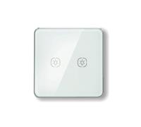 Koolenry Zigbee Light Switch with Aluminum Frame Glass Touch Switch Work with Tuya Home Assistant Control A
