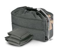 Koolertron Padded DSLR Camera Insert Shockproof Camera Bag Insert Camera Partition Protective Bag Compatible with Shot or Flash Light