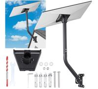 Koolertron Starlink Gen 3 Mount, 360°Adjustable Starlink Mounting Kit, Starlink Gen3 Pole Mounting Kit with Starlink Gen 3 Pipe Adapter, Wall Mount Roof Mount for Starlink Internet Kit Satellite