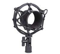 Koolertron Universal 50MM Microphone Shock Mount with Locking Knob, 48MM-54MM Diameter Condenser Mic Shock Mount for Most Large Diaphragm Condenser Microphones (Black)