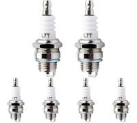 KOOLEVER 6 Pcs L7T Spark Plug, 2 Stroke Performance Spark Plugs for 33-49cc Engines for NGK BPMR7A BM6A WSR5F Champion CJ8 RCJ6Y RCJ7Y, for Chainsaw Lawnmower and Mini Motorcycle