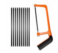 KOOLEVER Hacksaw for Metal Cutting, 6 Inch Small Hacksaw, Aluminium Frame with 10 Replaceable Blades, Mini Metal Hacksaw Hand Saw Tool, for DIY Repair, PVC Pipe, Tile