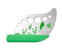 KOOLEVER Herb Stripper, 9 Hole Stainless Steel Herb Cutter Leaf Stripper with Protective Cover, Herb Chopper for Fresh Herbs, Kitchen Gadgets for Vegetables, Kale, Rosemary, Thyme, Mint