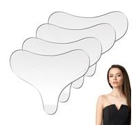 KOOLEVER Reusable Silicone Chest Wrinkle Pads, T-Shaped Chest Wrinkle Patches, for Decollete and Chest Anti Wrinkle Remover Preventing and Smoothing Skin (4)
