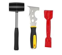 KOOLEVER Window Fitting Tools Kit 3PCS Glazing Tools, Includes Glazing Hammer, Paddle, and Rubber Mallet. Ideal for Double Glass, Window Bead Removal, and DIY Projects, Versatile Hand Gadget Set