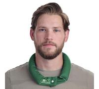 KOOLGATOR Evaporative Cooling Neck Wrap - Reusable Neck Cooler with Long Lasting Relief During Hot Weather Activities, Sports, & Outdoor Work, Forest Green, 1 Pack
