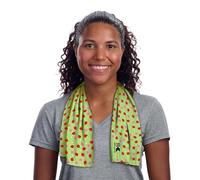 KOOLGATOR SPF 30 Cooling Towel - Reusable Neck Cooling Towel That Provides Long-Lasting Sun Protection for Sports, Workouts & Hot Weather, Lady Bugs/Flowers, 1 Pack