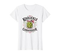 Koolickle Connoisseur Southern Pickle Lover Value Graphic T-Shirt, Women, White, L