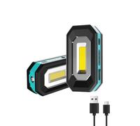 KOOLITE Rechargeable Work Light, 2000mAh 500LM 3-Mode LED Inspection Lamp, 180° Magnetic Stand, Super Bright Floodlight for Car Repair, Hiking, Emergency (Portable, Battery Powered)