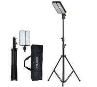Koolite Rechargeable Work Light Kits with Tripod Stand, Battery & Solar Powered in Black Koolite Black