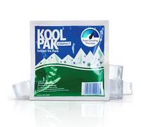 Koolpak 20 x Compact Instant Cold Ice Packs - 15 x 15 cm Disposable Instant Ice Pack for Injuries - Single Use First Aid Ice Packs for Sports & Recovery - Schools Workplace Travel Kits