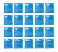 Koolpak 20 x Reusable Hot & Cold Gel Pack 13 x 14cm - Microwave Heat Pad & Freezer Ice Pack - Small Compress for Sprains, Swelling, Period Pain & Sports Injuries - Clear Gel