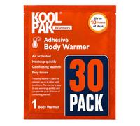 Koolpak 30 x Adhesive Body Warmer Heat Patches - Up to 10 Hours Warmth | Air Activated - Back Shoulder & Neck - Disposable - 9.5 x 13cm - Cold Weather & Home Relaxation
