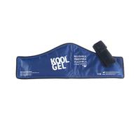 Koolpak Flexible Neck Cold Gel Pack - 20 × 60 cm Reusable Gel Ice Pack Wrap for Necks Pain - Soft Flexible Cold Compress with Adjustable Straps - Cold Pack for Neck, Shoulder and Upper Back Relief