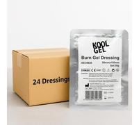 Koolpak KoolGel Burn Dressing 5cm x 15cm - Instant Soothing Relief for Burns, Scalds and Sunburn, 1st and 2nd Degree Burns - Sterile Hydrogel First Aid Treatment (24 Pack)