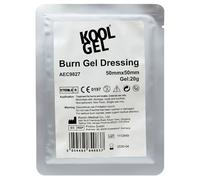 Koolpak KoolGel Burn Dressing 5cm x 5cm - Instant Soothing Relief for Burns, Scalds and Sunburn, 1st and 2nd Degree Burns - Sterile Hydrogel First Aid Treatment