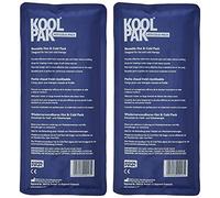 Koolpak Luxury Reusable Hot and Cold Gel Pack with Non-Woven Sleeve, Large, 29 cm, Pack of 2