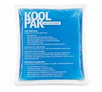 Koolpak Reusable Hot & Cold Gel Pack 13 x 14cm - Microwave Heat Pad & Freezer Ice Pack - Small Compress for Sprains, Swelling, Period Pain & Sports Injuries - Clear Gel
