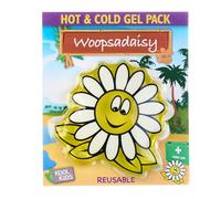 Koolpak Woopsadaisy Kids Reusable Hot & Cold Pack 12 × 12 cm - Child Friendly Gel Pack for Bumps, Bruises, Insect Bites, Headaches & Minor Aches - Hot Water Heated or Fridge Cooled for Children