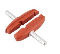 Kool Stop Cantilever Thinline, Cantilever Brake Pads, Non-Threaded Posts, Salmon, Red, Pair