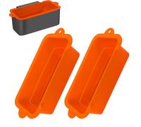 Koolstuffs Silicone Grease Cup Liners for Blackstone 36 28 22 17 Inch Griddle, 2 Pack Reusable Grease Catcher Liner Grill Grease Tray Accessories for Blackstone