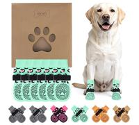 KOOLTAIL Anti Slip Dog Socks for Hot/Cold Pavement to Prevent Licking Paws, Paw Protector&Dog Boots with Grippers for Hardwood Floors,Traction Control No Twist Booties for Small Medium Large Dogs S