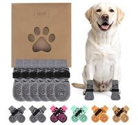 KOOLTAIL Anti Slip Dog Socks for Hot/Cold Pavement to Prevent Licking Paws, Paw Protector&Dog Boots with Grippers for Hardwood Floors,Traction Control No Twist Booties for Small Medium Large Dogs XL