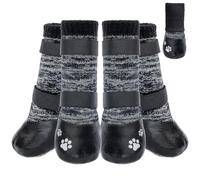 KOOLTAIL Anti Slip Dog Socks to Prevent Licking Paws for Hot/Clod Pavement, Waterproof Long Snow Dog Boots&Paw Protector with Strap Traction Control for Hardwood Floor for Small Medium Large Dogs
