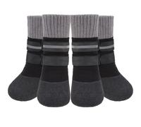 KOOLTAIL Anti Slip Winter Dog Socks to Prevent Licking Paws, Waterproof Snow Rain Long Dog Boots&Paw Protector, Warm Grippy Booties Reflective Double Straps for Hardwood Floor, Small Medium Large Dogs