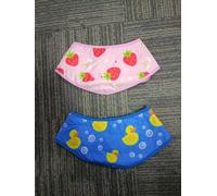 KOOLTAIL Dog Cooling Bandana, 2 Pack Ice Towel Neck Wraps Collar for Small Medium Large Dogs, Pet Chill Out Scarf Cooler Prevent Sunstroke Keep Cool in Hot Summer Strawberry+Duck